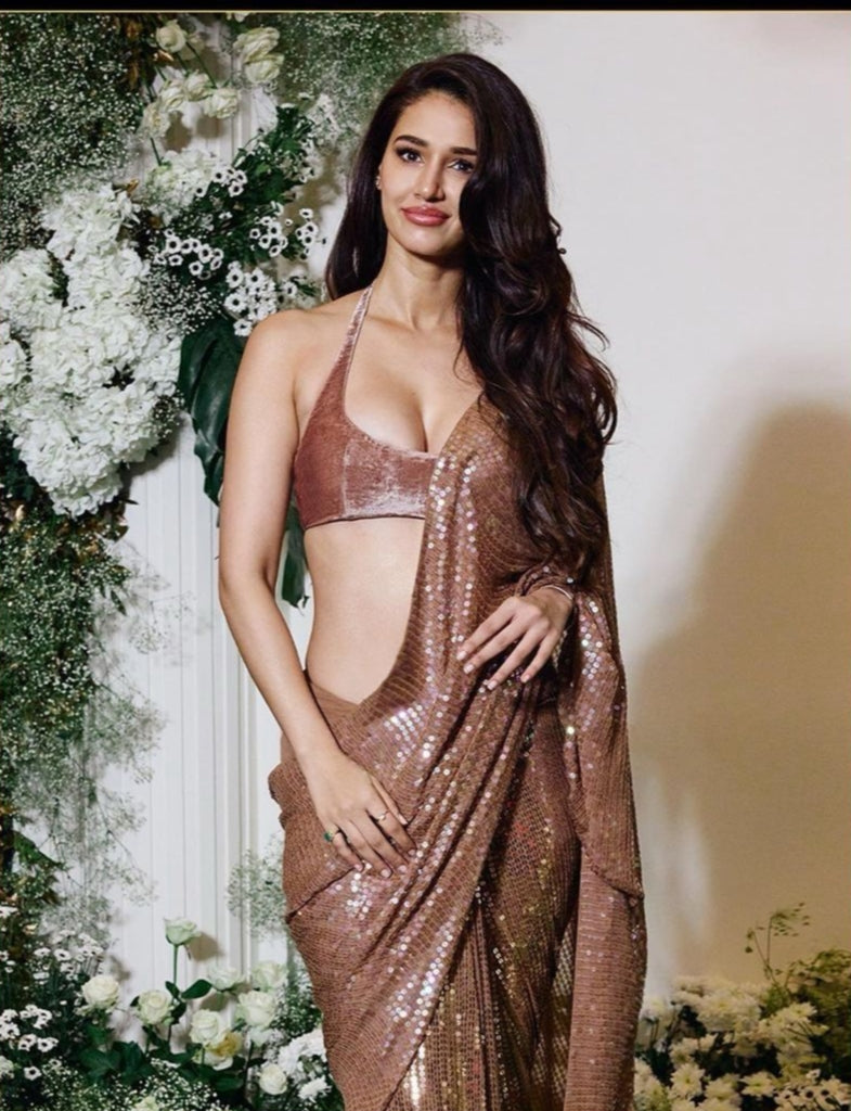 Beautiful Designer Heavy Georgette Exclusive Sequanc Saree Design 5308