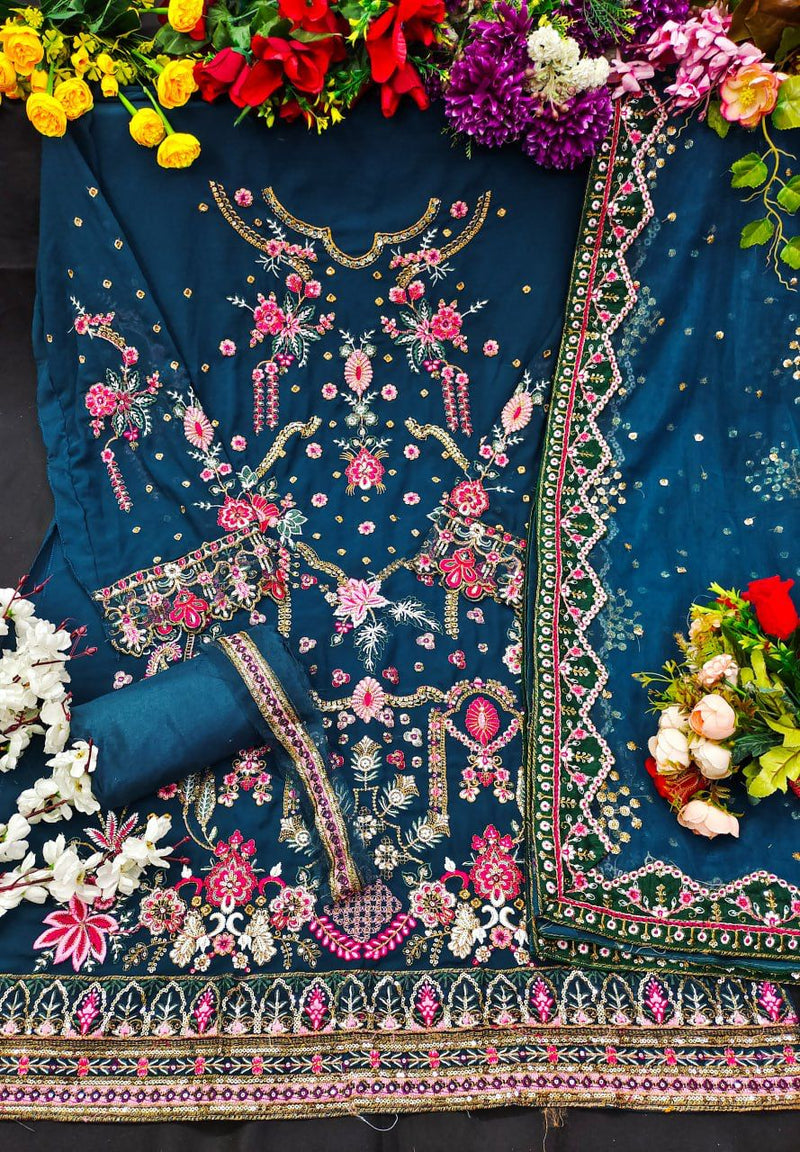 Pakistani Festival Wear Georgette Salwar Suit KF 153