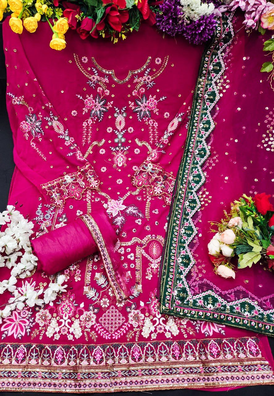 Pakistani Festival Wear Georgette Salwar Suit KF 153