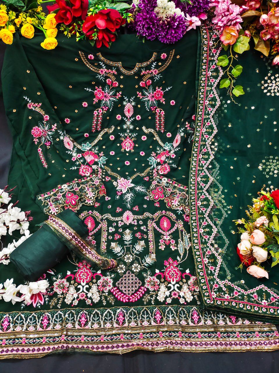 Pakistani Festival Wear Georgette Salwar Suit KF 153