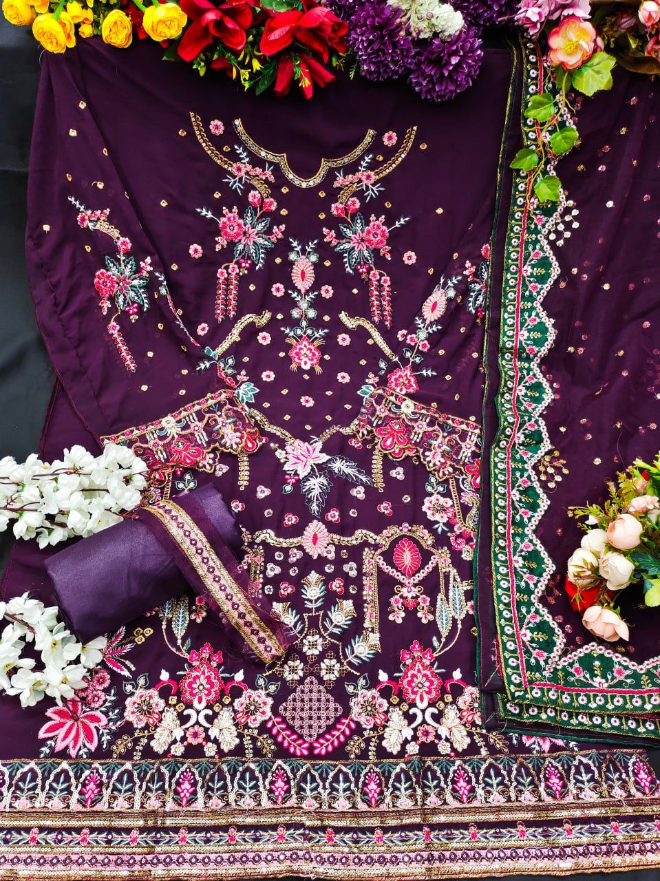 Pakistani Festival Wear Georgette Salwar Suit KF 153