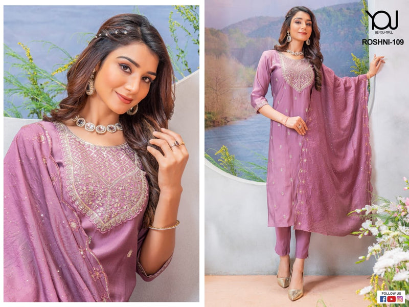 Roshni By You Designer Fancy Roman Silk Quality Stitched Dresses (799x05)