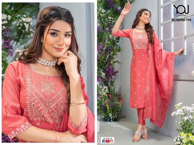 Roshni By You Designer Fancy Roman Silk Quality Stitched Dresses (799x05)