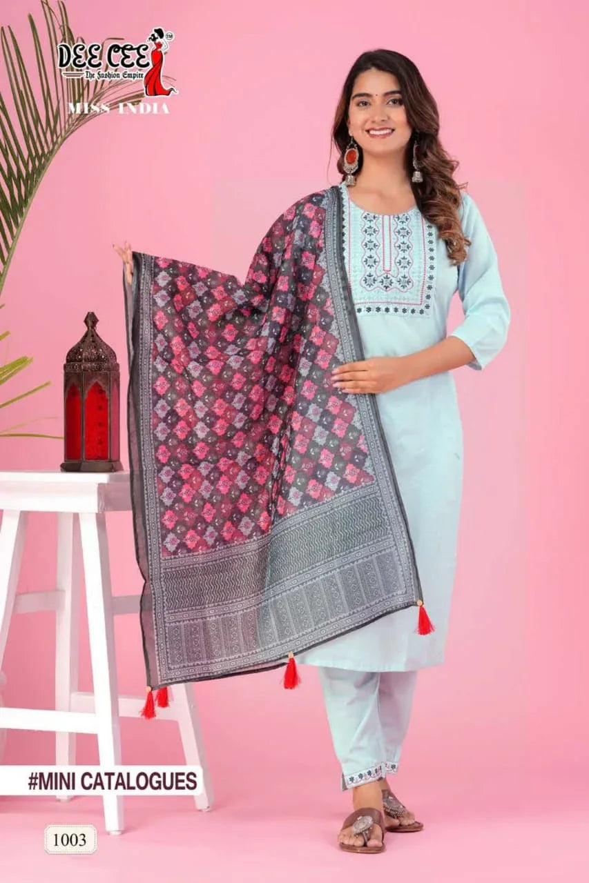 Dee Cee Miss India Kurti Wholesale Kurti Collection (545x04)