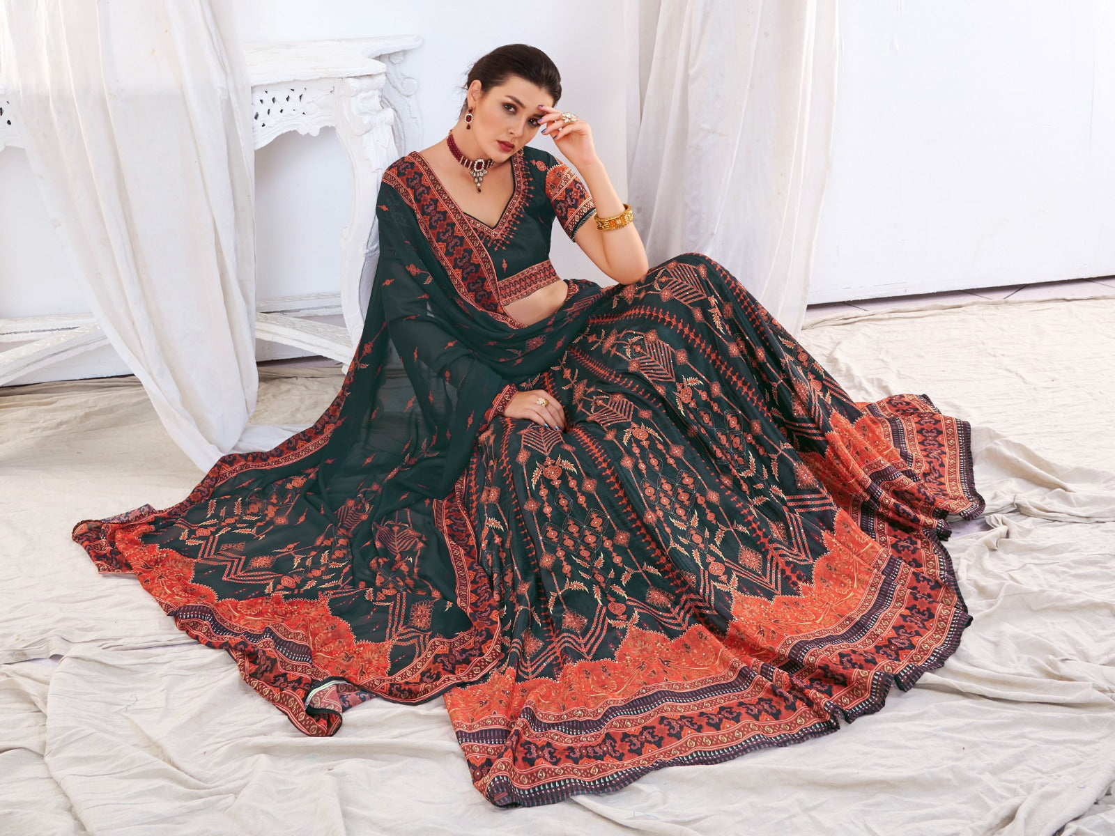Designer Lehenga Choli Alfaaz Siya 1001-1006 Series