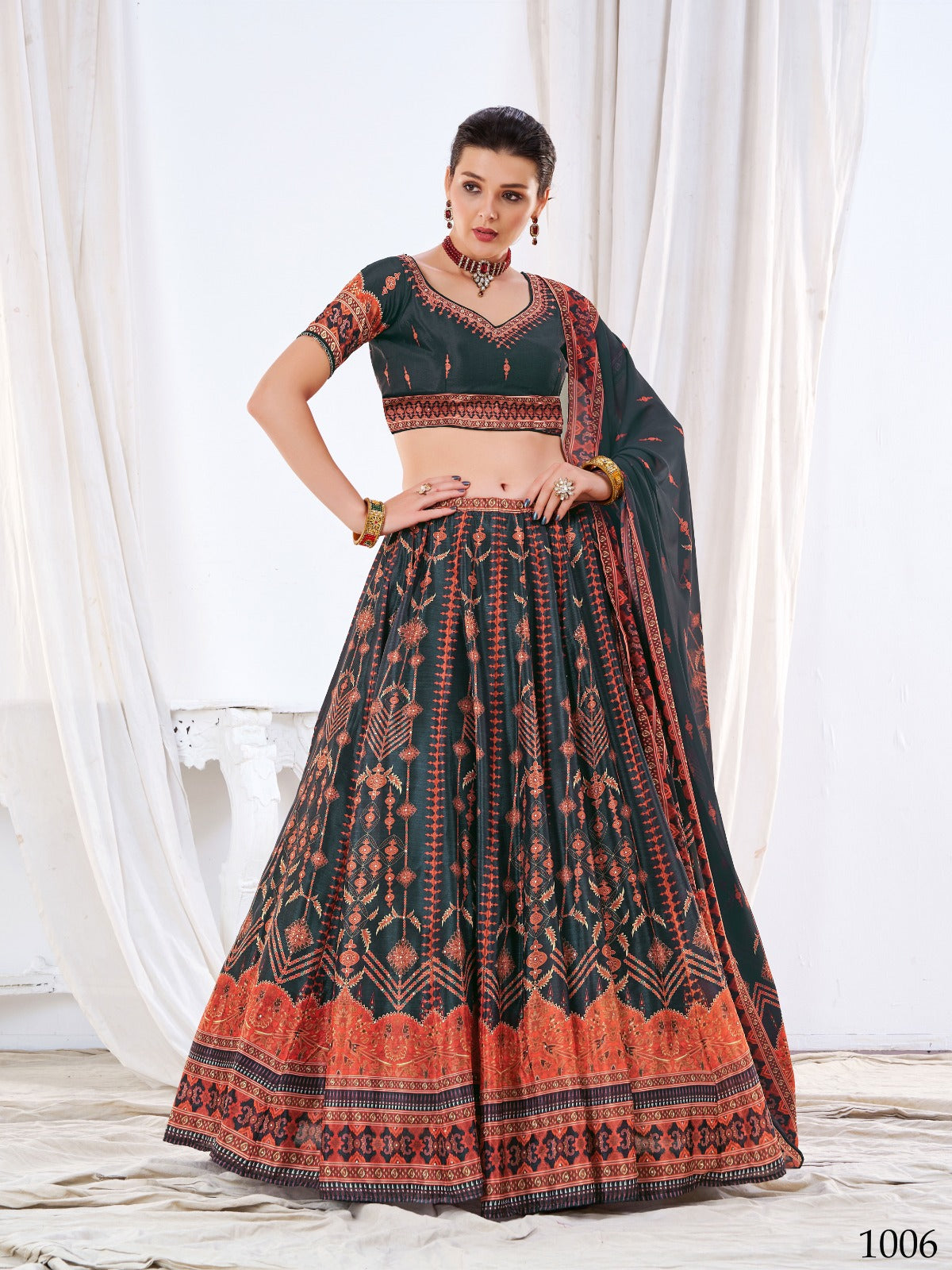 Designer Lehenga Choli Alfaaz Siya 1001-1006 Series