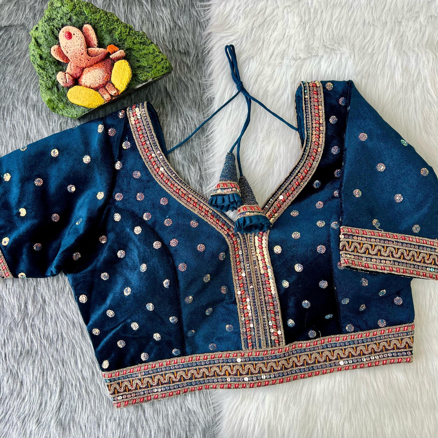 Wedding Special Heavy Bridal Velvet Blouse