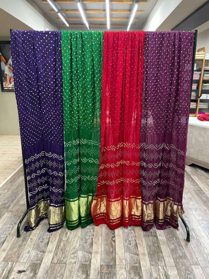 Wedding Designer Pure Pure Gajji Silk Saree