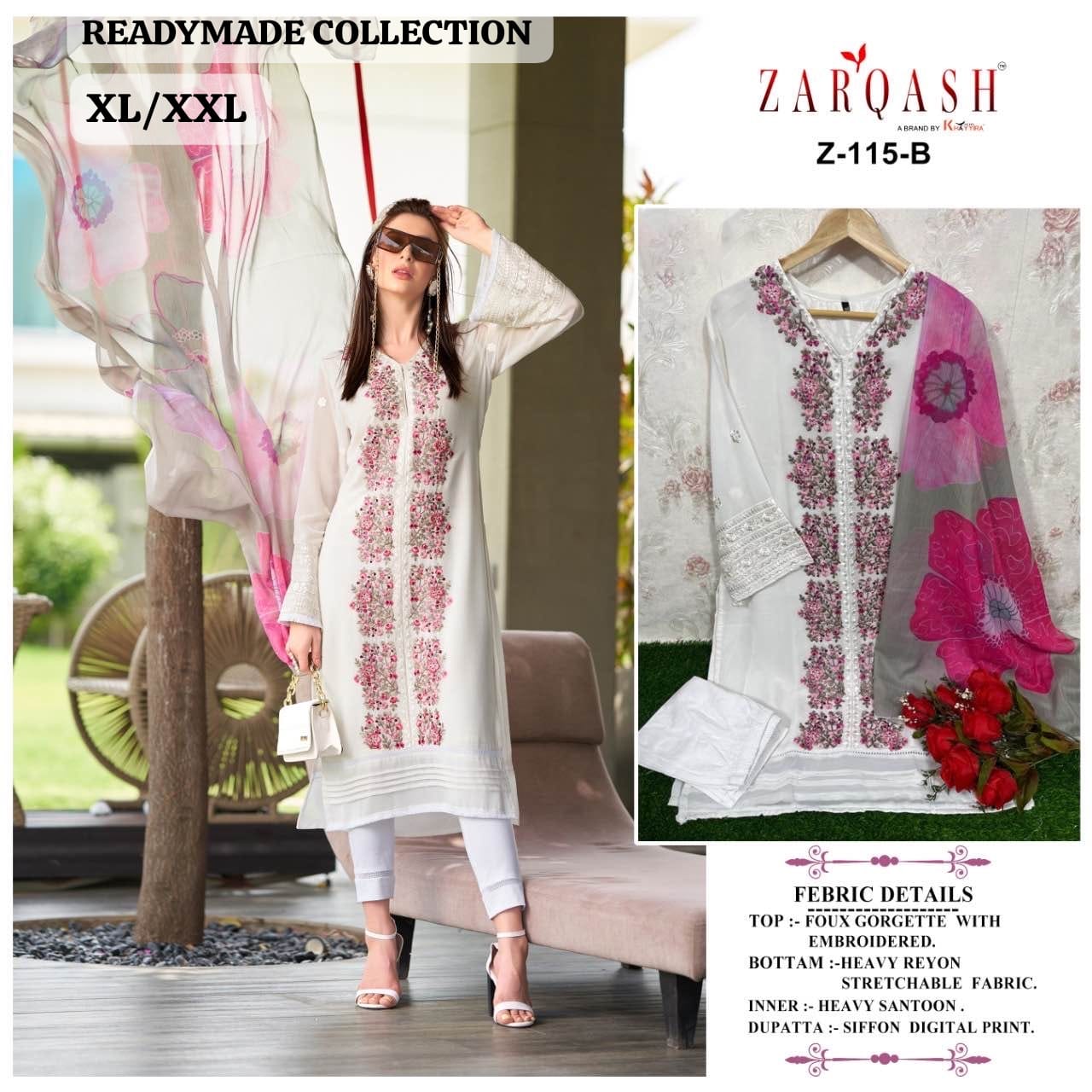 Zarqash Z-115 Designer Faux Georgette Suit (1299x02)
