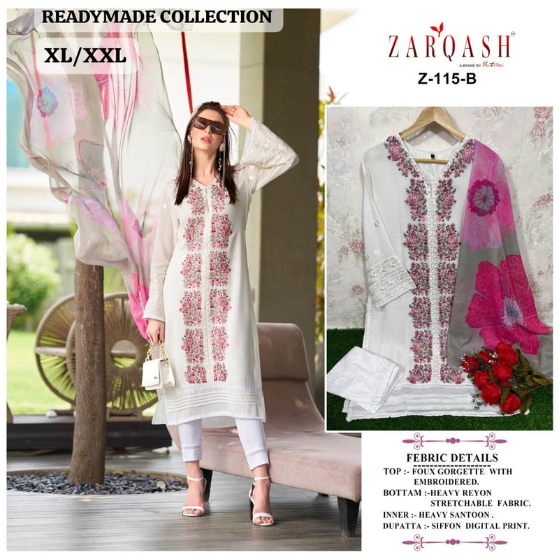 Zarqash Z-115 Designer Faux Georgette Suit (1299x02)