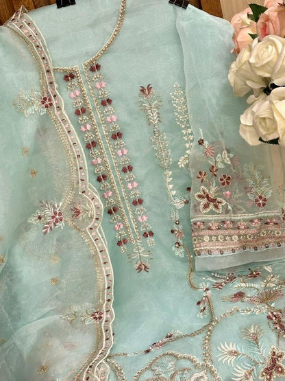 Mehboob Mistry Vol 1 D No 1070 Organza Heavy Embroidery Work Pakistani Salwar Kameez (1099x4)