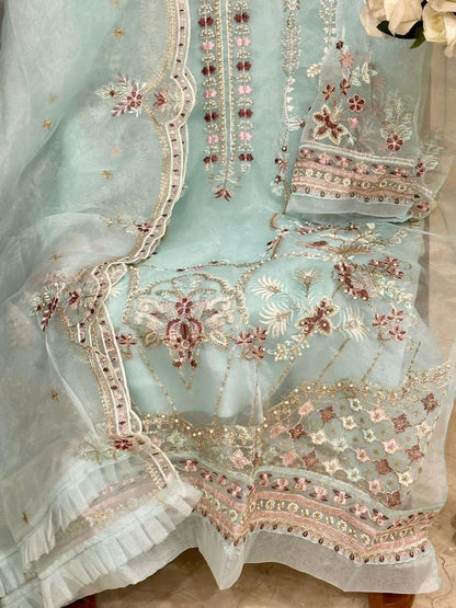 Mehboob Mistry Vol 1 D No 1070 Organza Heavy Embroidery Work Pakistani Salwar Kameez (1099x4)