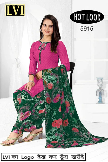 Hot Look Leon Patiyala Dress Material (215x25)