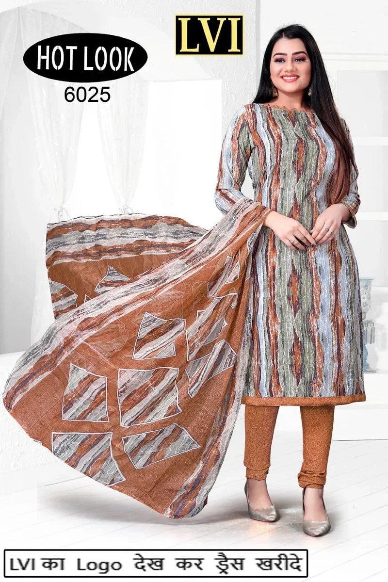 Hot Look Leon Patiyala Dress Material (215x25)