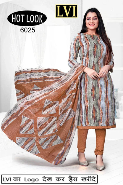 Hot Look Leon Patiyala Dress Material (215x25)