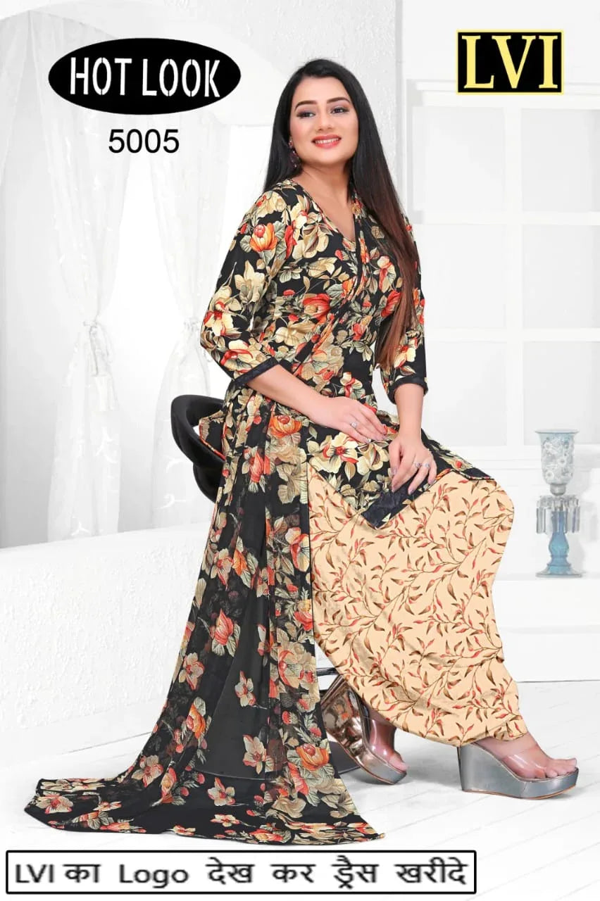 Hot Look Leon Patiyala Dress Material (215x25)