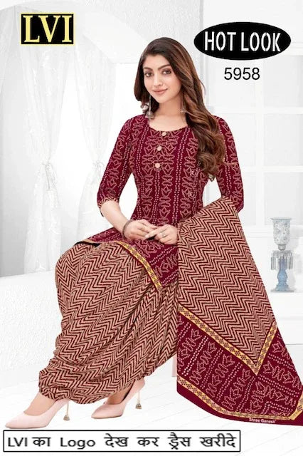 Hot Look Leon Patiyala Dress Material (215x25)