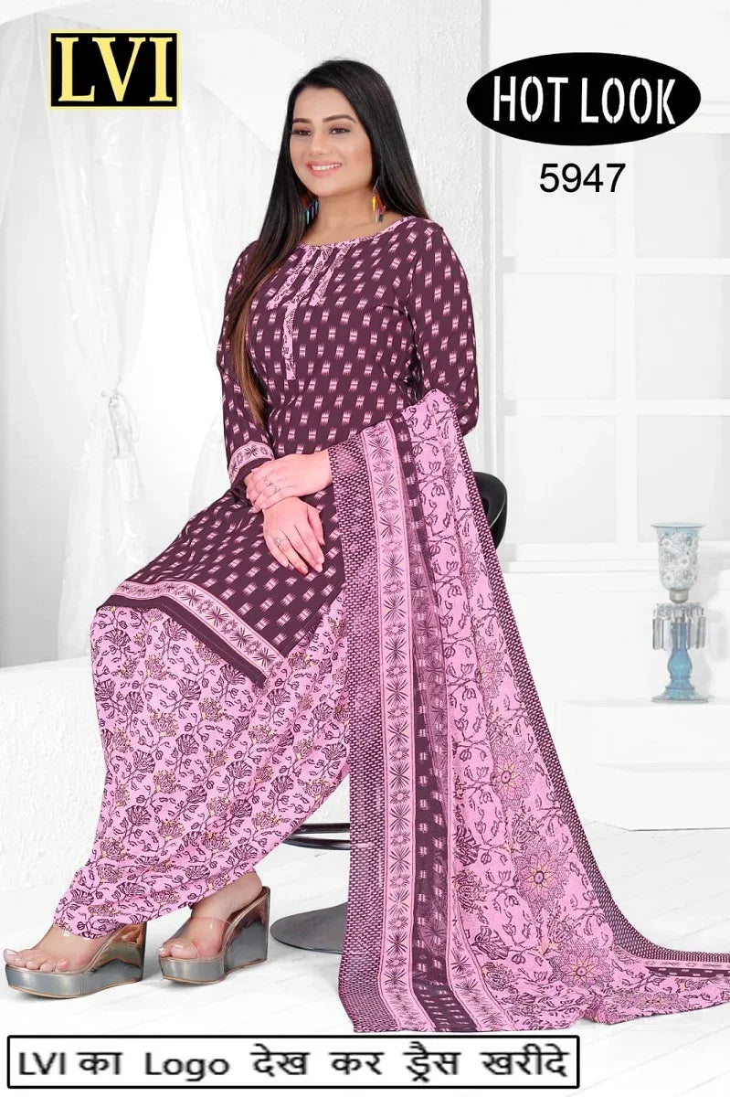 Hot Look Leon Patiyala Dress Material (215x25)