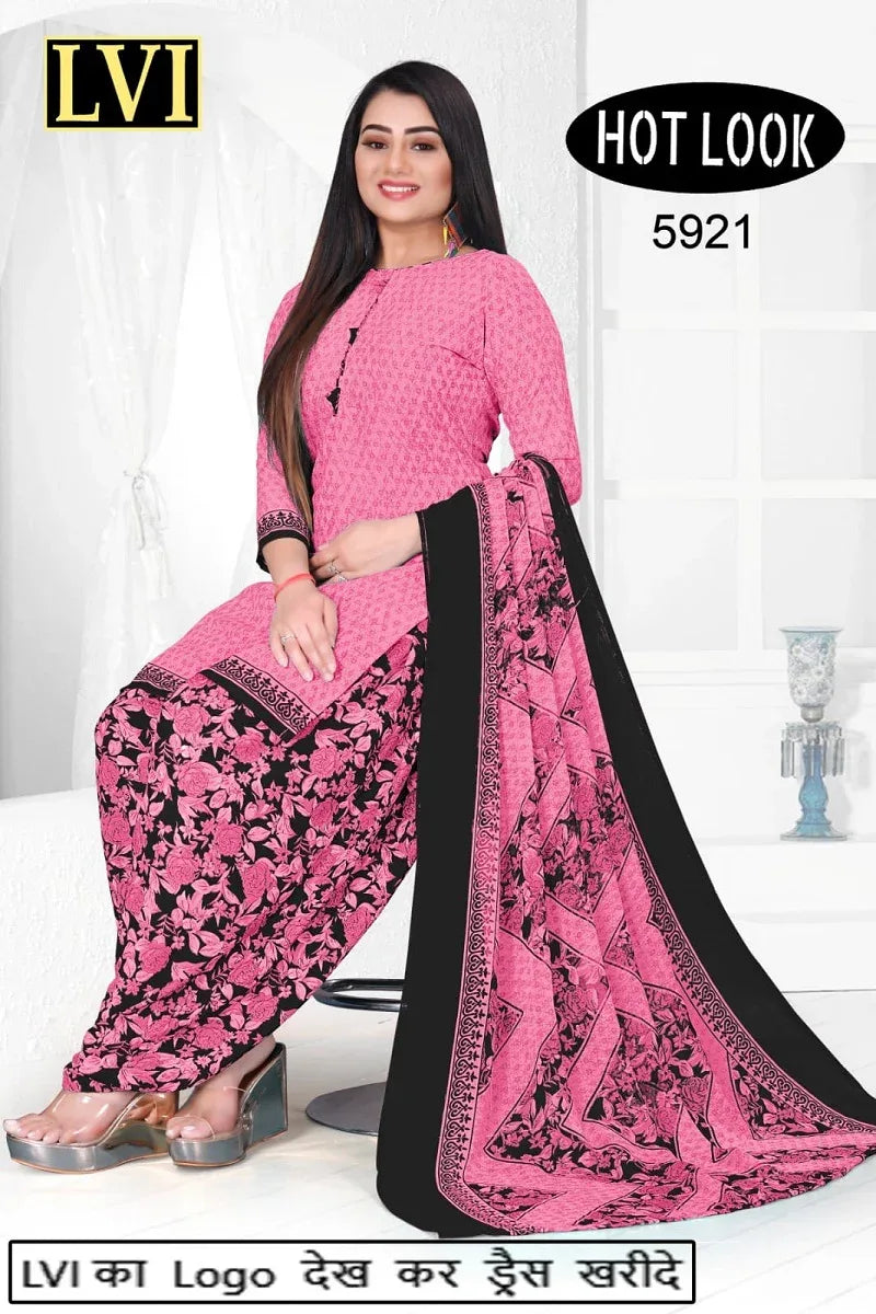 Hot Look Leon Patiyala Dress Material (215x25)