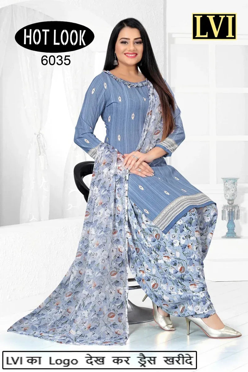 Hot Look Leon Patiyala Dress Material (215x25)