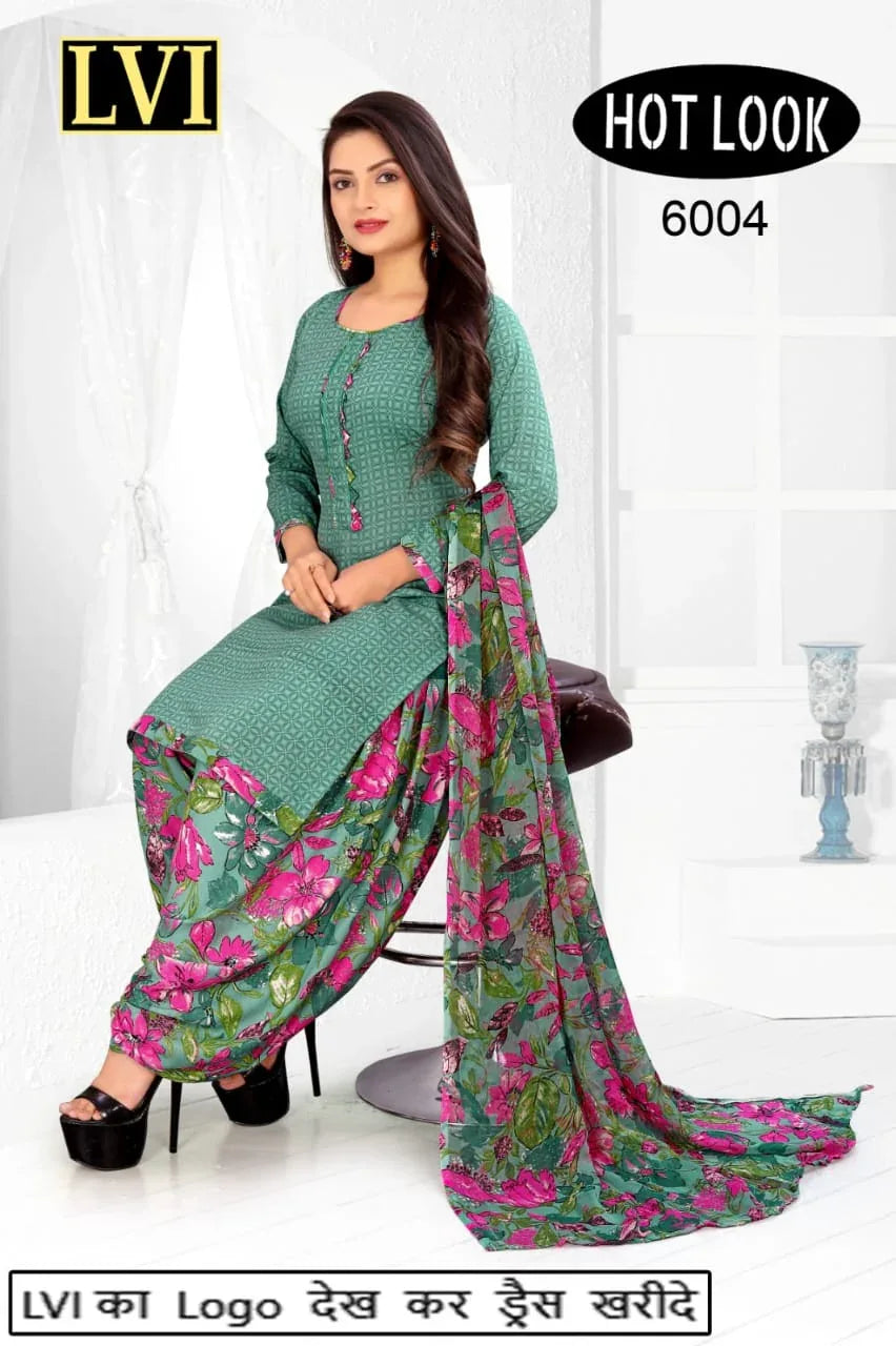Hot Look Leon Patiyala Dress Material (215x25)