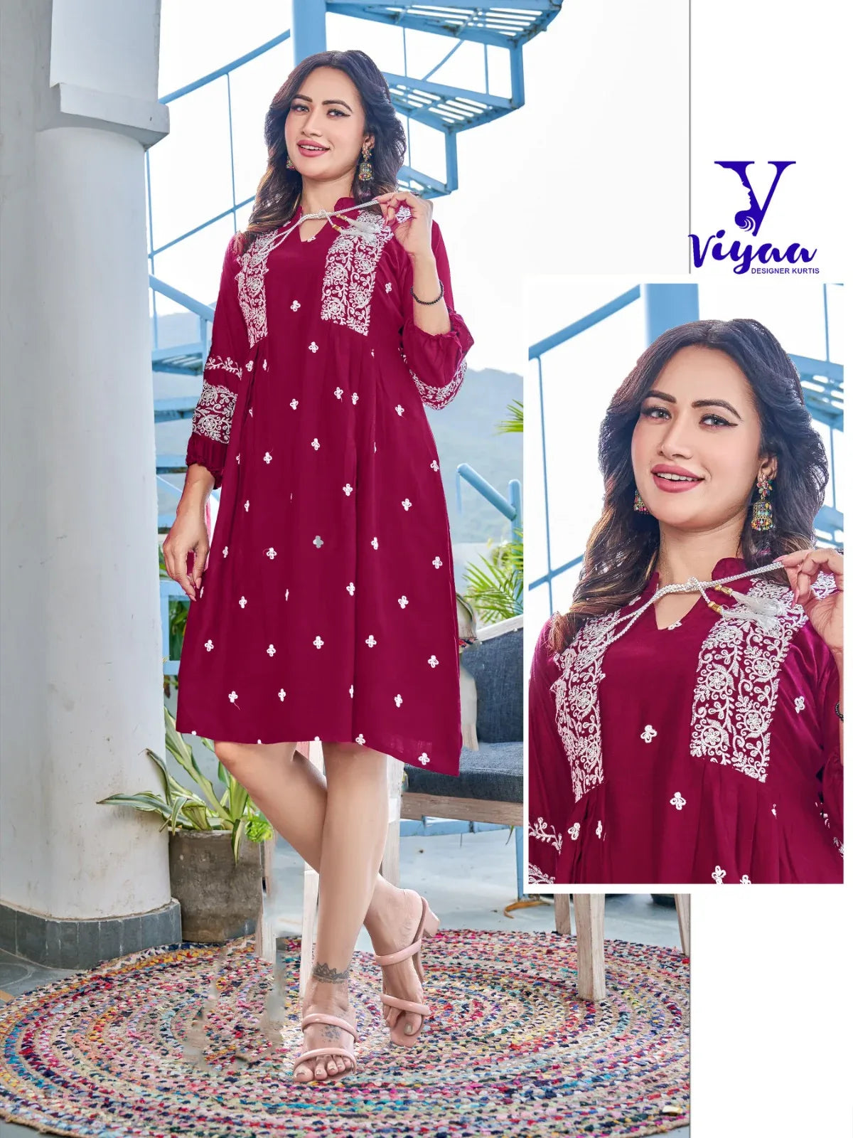 Viyaa Designer Candy Catalog Rayon Slub Party Wear Kurtis Collection (450x08)