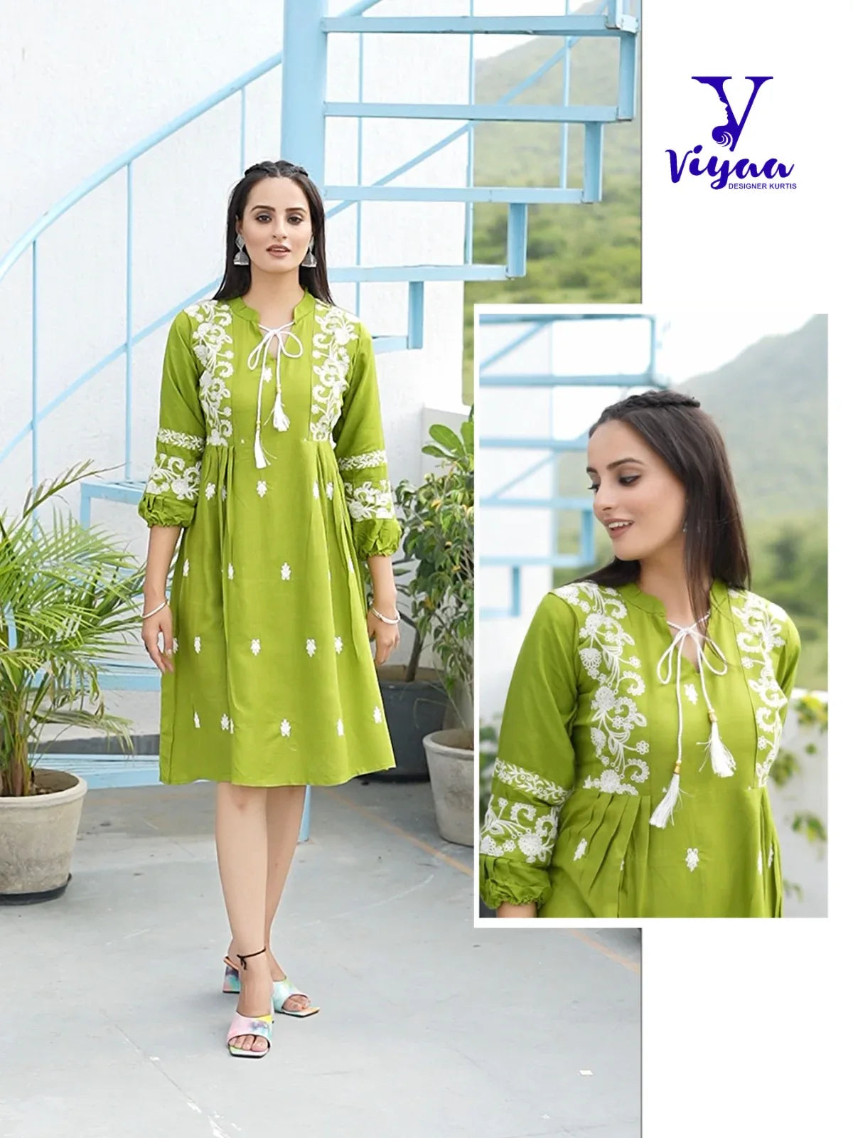 Viyaa Designer Candy Catalog Rayon Slub Party Wear Kurtis Collection (450x08)