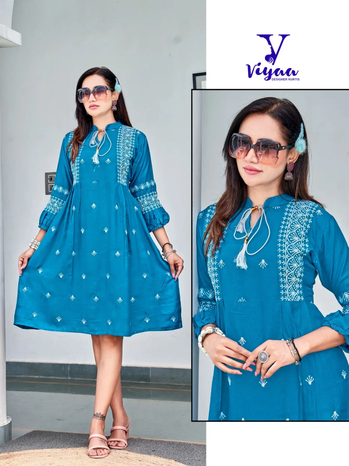 Viyaa Designer Candy Catalog Rayon Slub Party Wear Kurtis Collection (450x08)