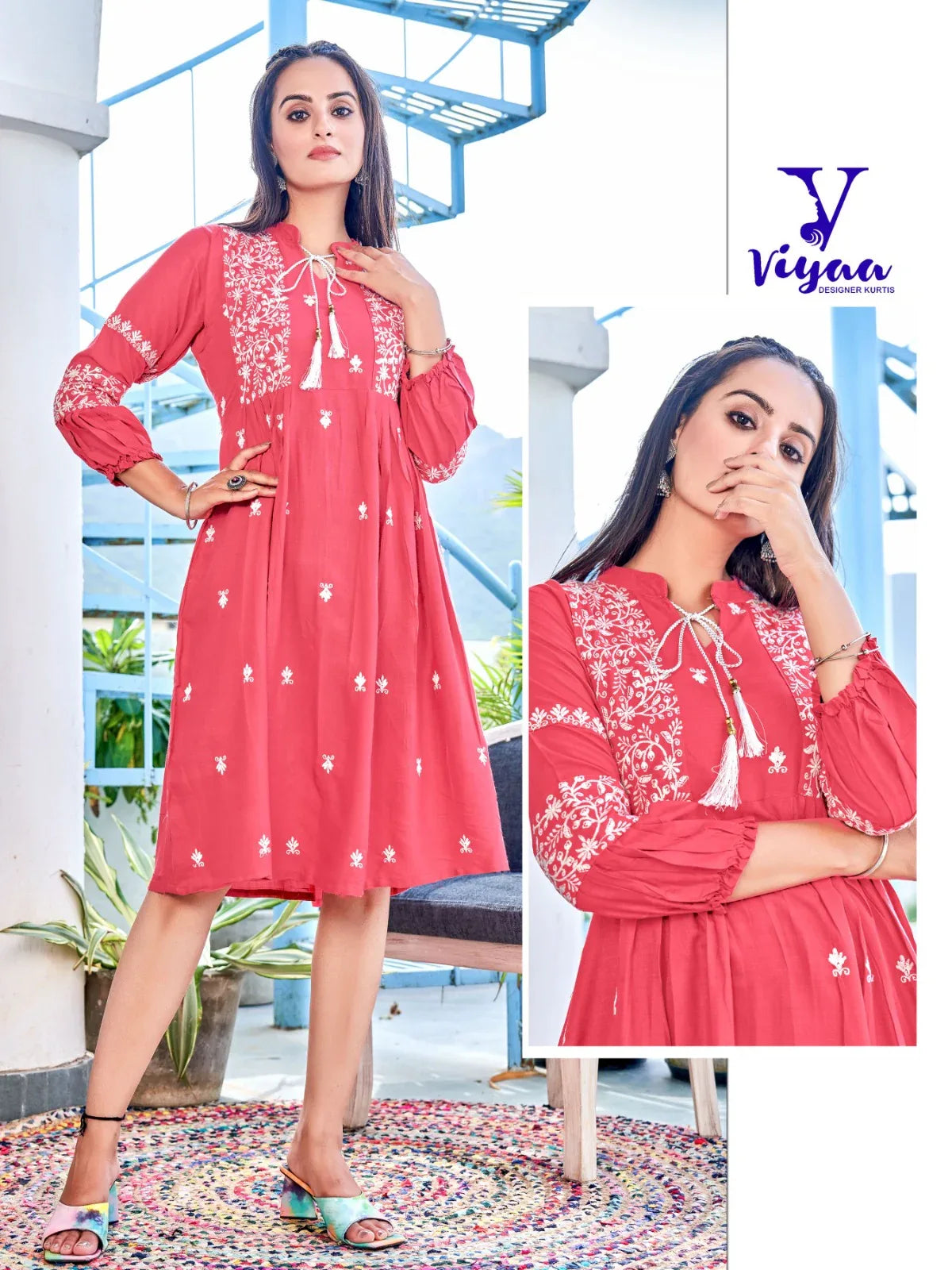 Viyaa Designer Candy Catalog Rayon Slub Party Wear Kurtis Collection (450x08)