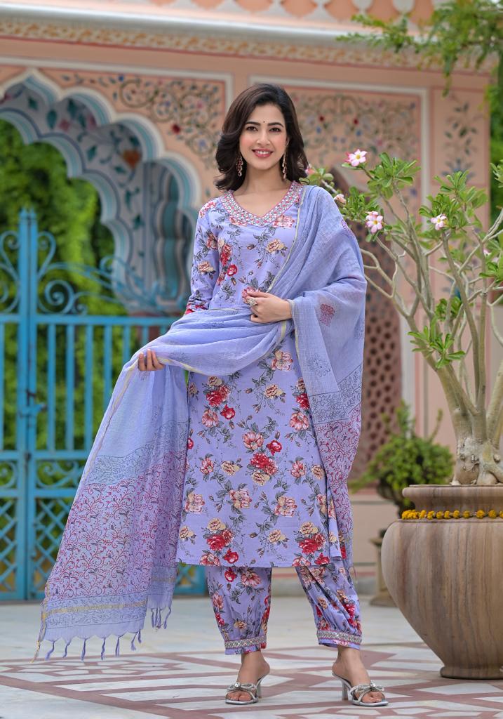 Beautiful Designer Afghani Suit Set - Main Image