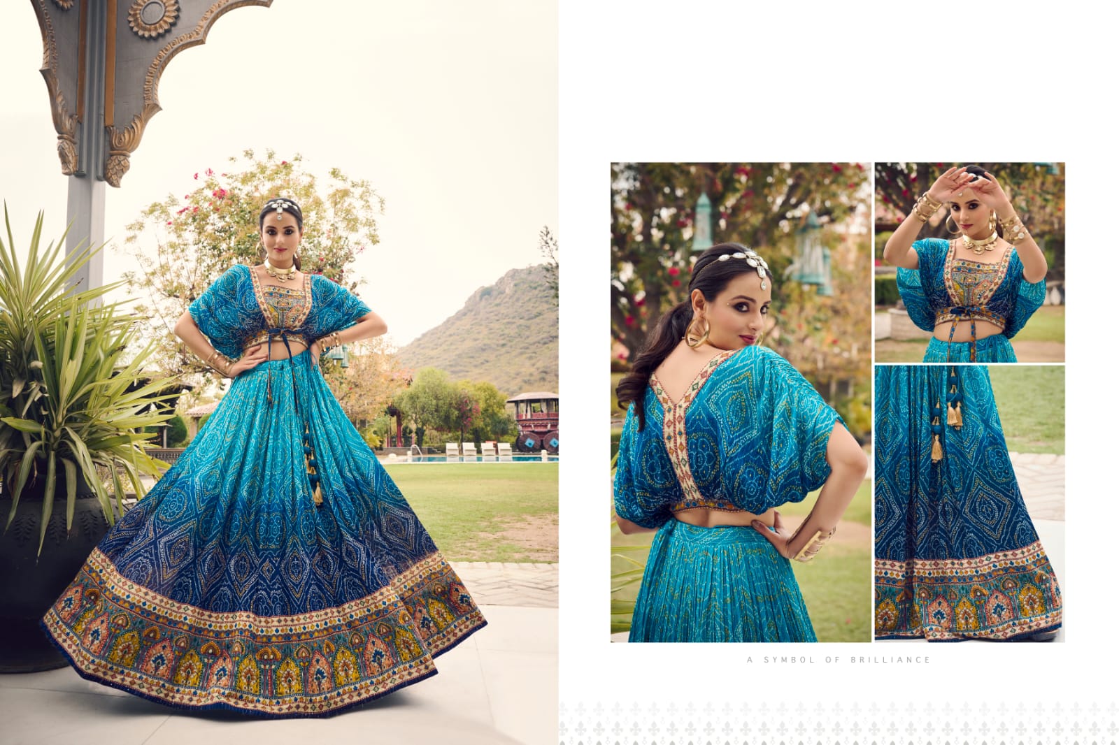 Arunima Virasat 2001 To 2007 Series Festive Wear Pure Chinnon Lehenga
