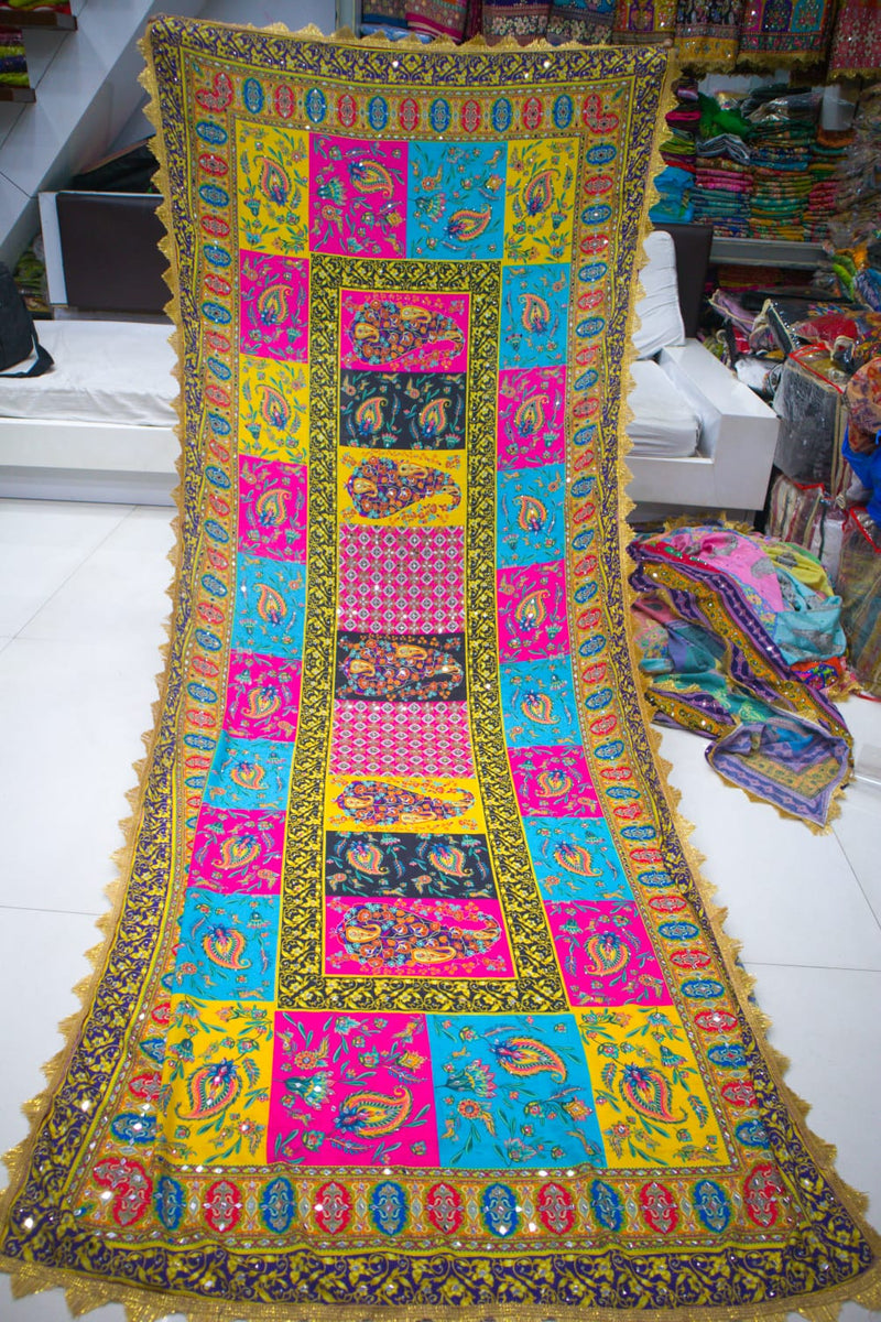 Party Wear Designer Handwork Real mirror Work Dupatta
