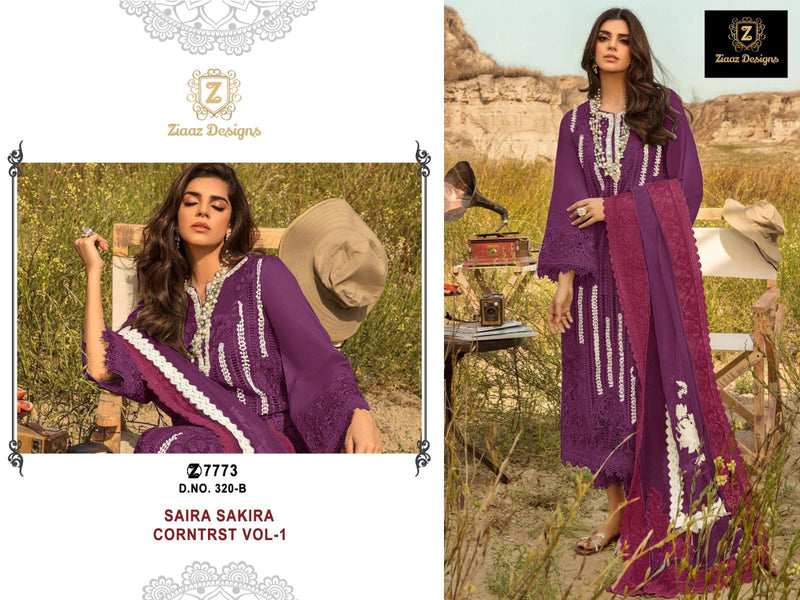 Ziaaz Designs 320 Saira Sakira Corntrst Vol 1 Suits (1199x06)
