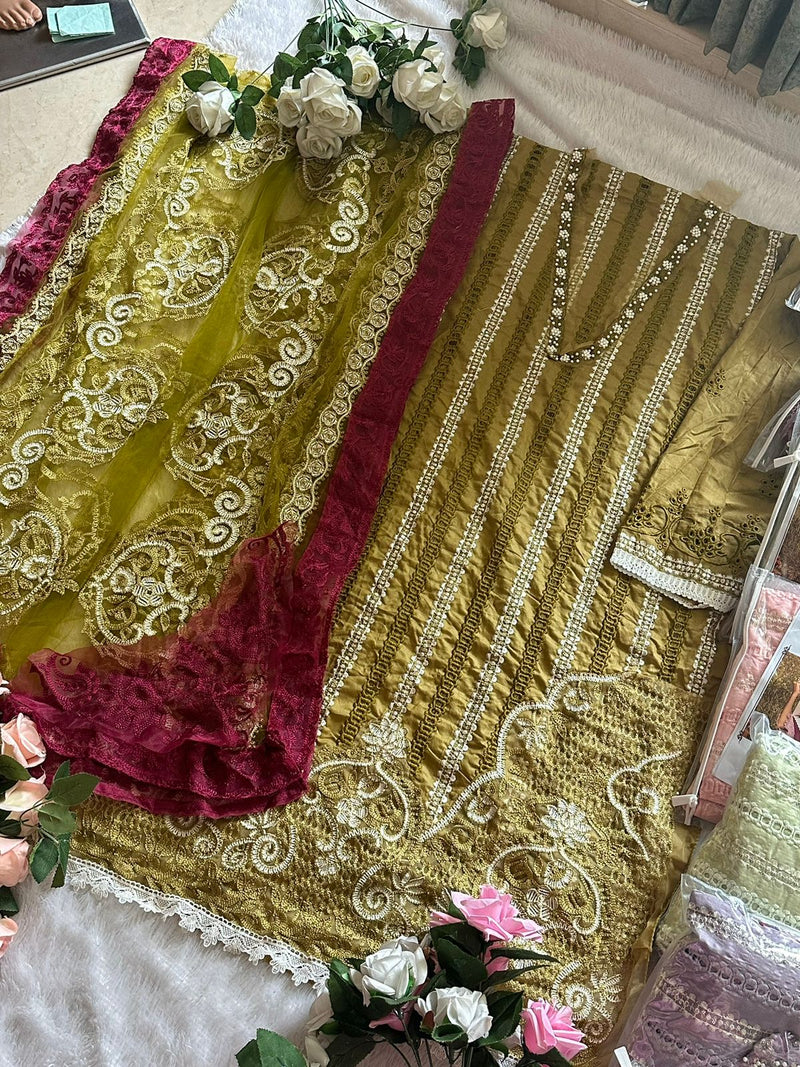 Ziaaz Designs 320 Saira Sakira Corntrst Vol 1 Suits