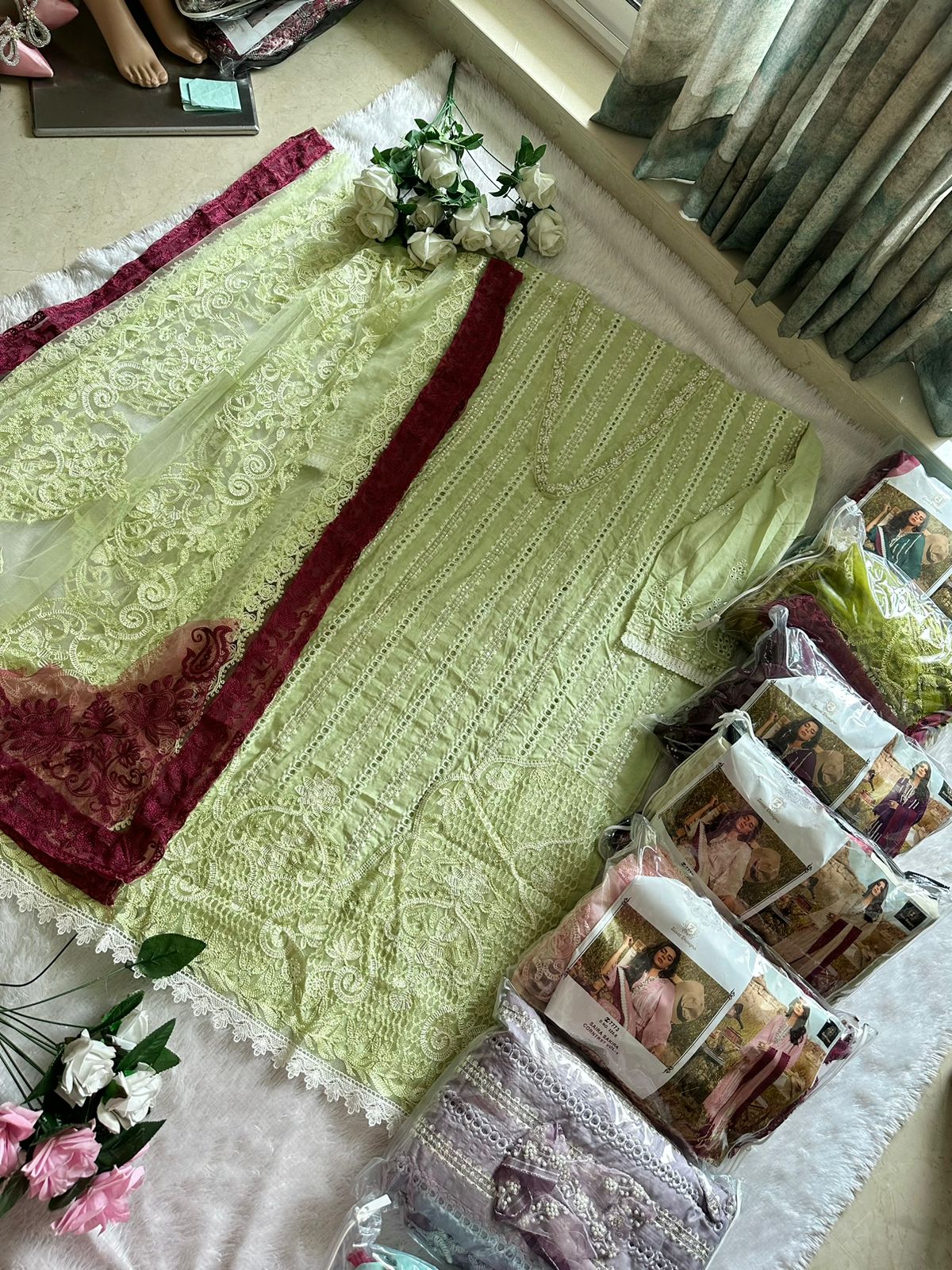 Ziaaz Designs 320 Saira Sakira Corntrst Vol 1 Suits (1199x06)