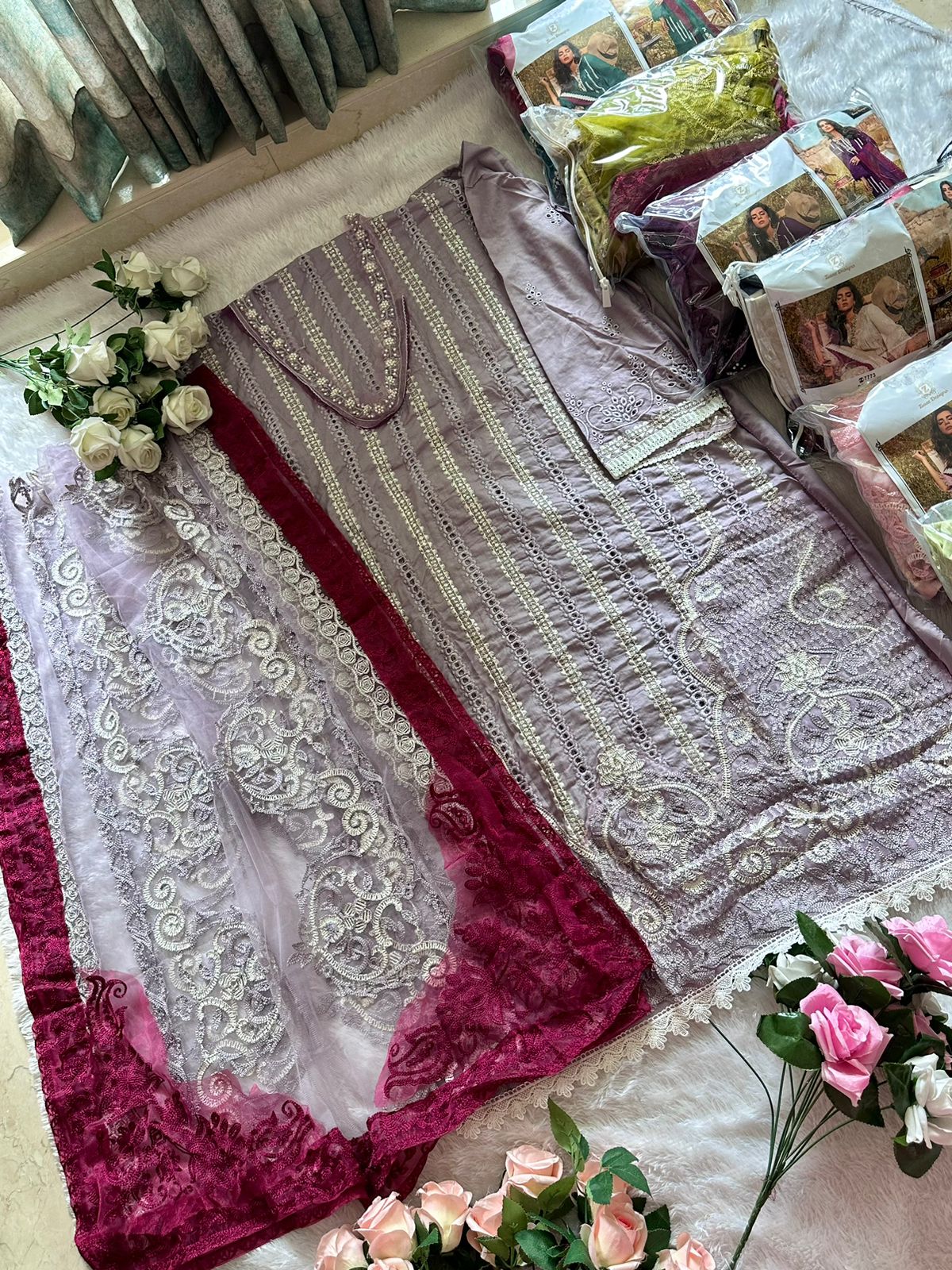 Ziaaz Designs 320 Saira Sakira Corntrst Vol 1 Suits