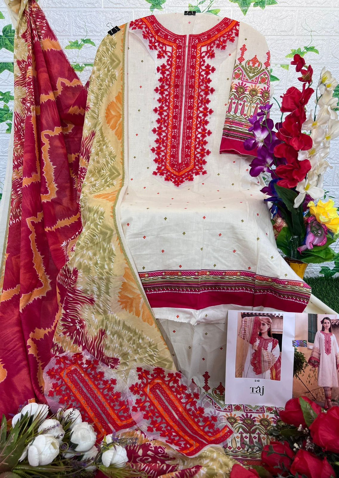 Taj Creation Mariab Mprint Superhit vol 2 Cotton Pakistani suits