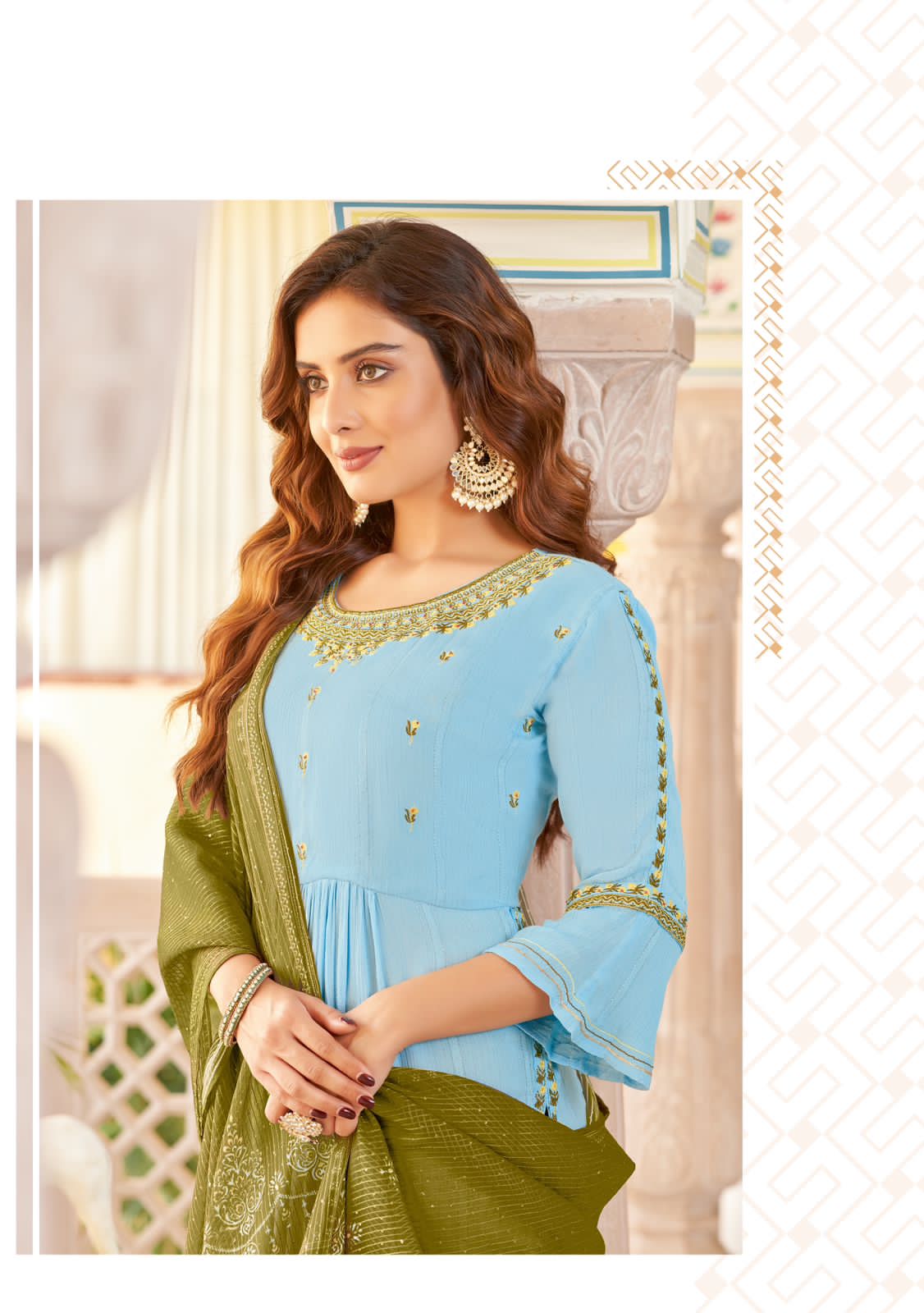 Kadlee Sangam Rayon Weaving Kurti (1095x06)