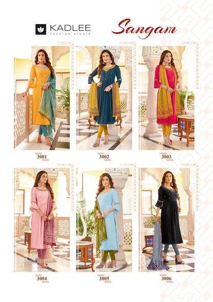 Kadlee Sangam Rayon Weaving Kurti (1095x06)