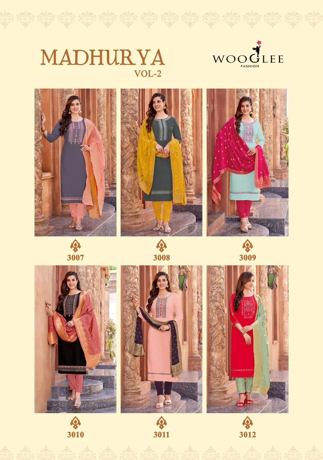 Wooglee Madhurya Vol 2 Kurti Set (1095x06)
