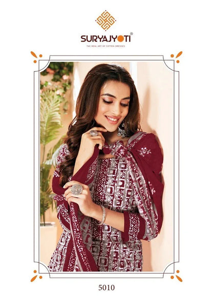 Suryajyoti Pehnava Vol 5 5001 5010 Series Pakistani Salwar