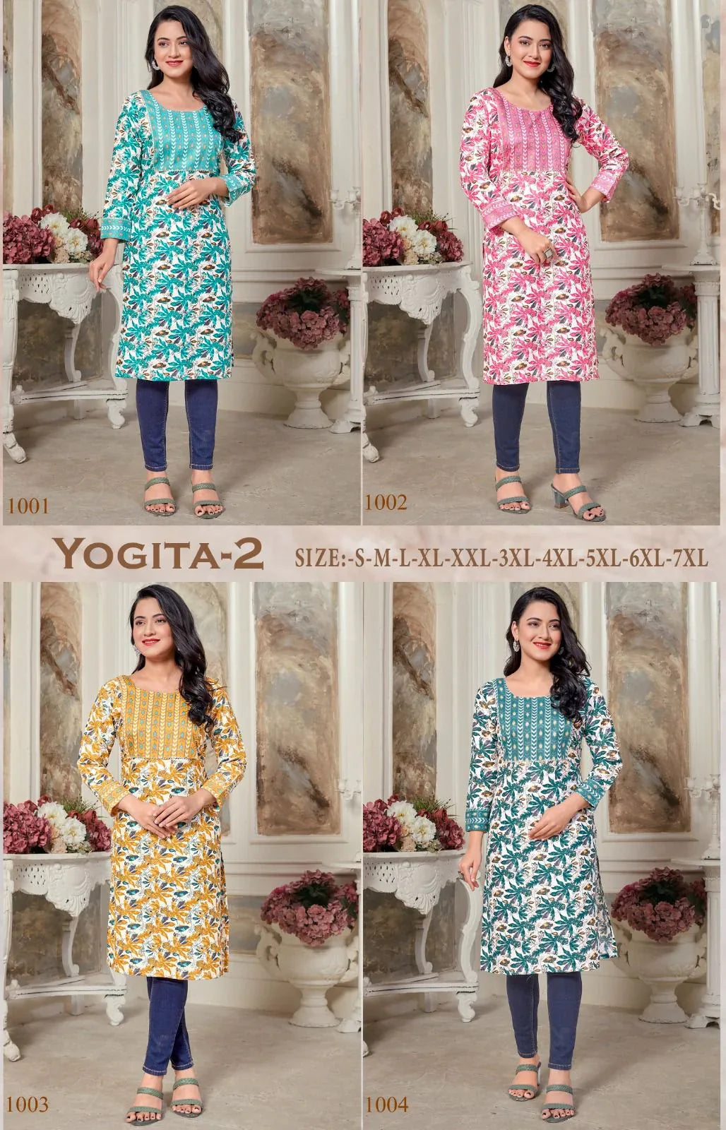 Yogita Vol-2 Casual Wear &amp; Ethnic Wear Heavy Rayon Kurtis (330x04)