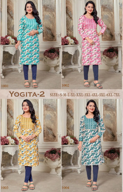 Yogita Vol-2 Casual Wear &amp; Ethnic Wear Heavy Rayon Kurtis (330x04)