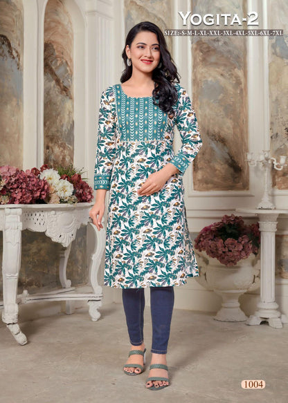 Yogita Vol-2 Casual Wear &amp; Ethnic Wear Heavy Rayon Kurtis (330x04)