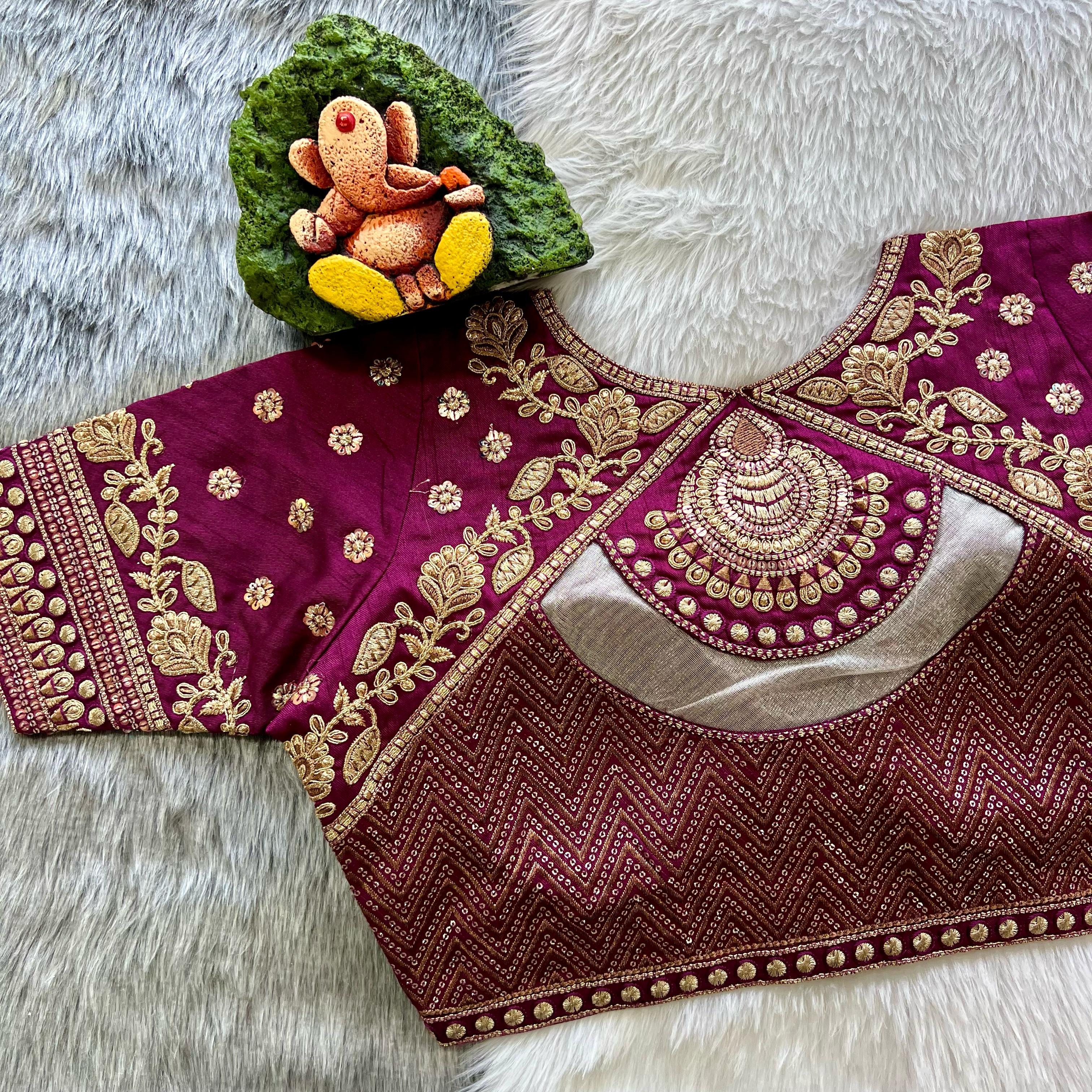 Sabyasachi Style Heavy Wedding Blouse