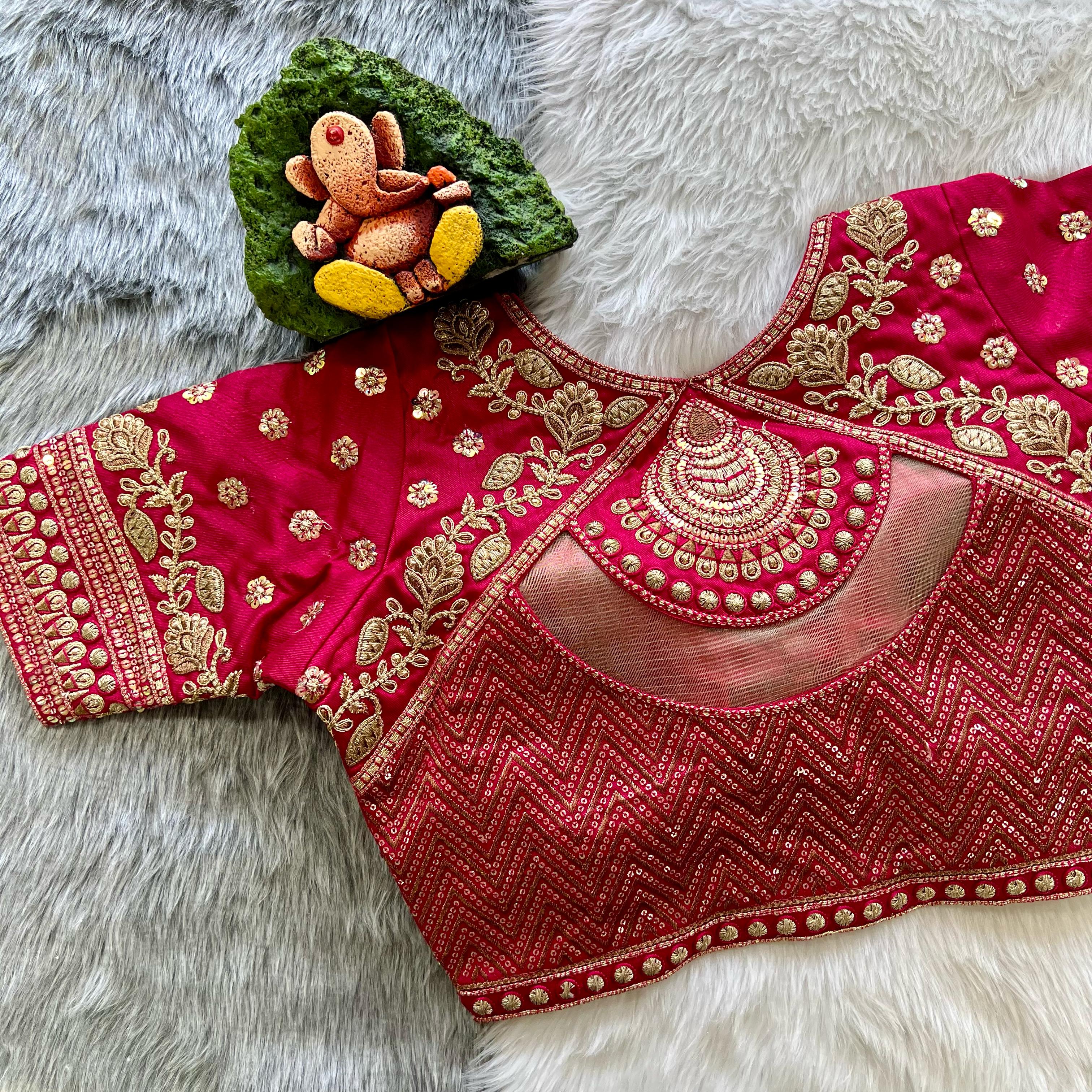 Sabyasachi Style Heavy Wedding Blouse