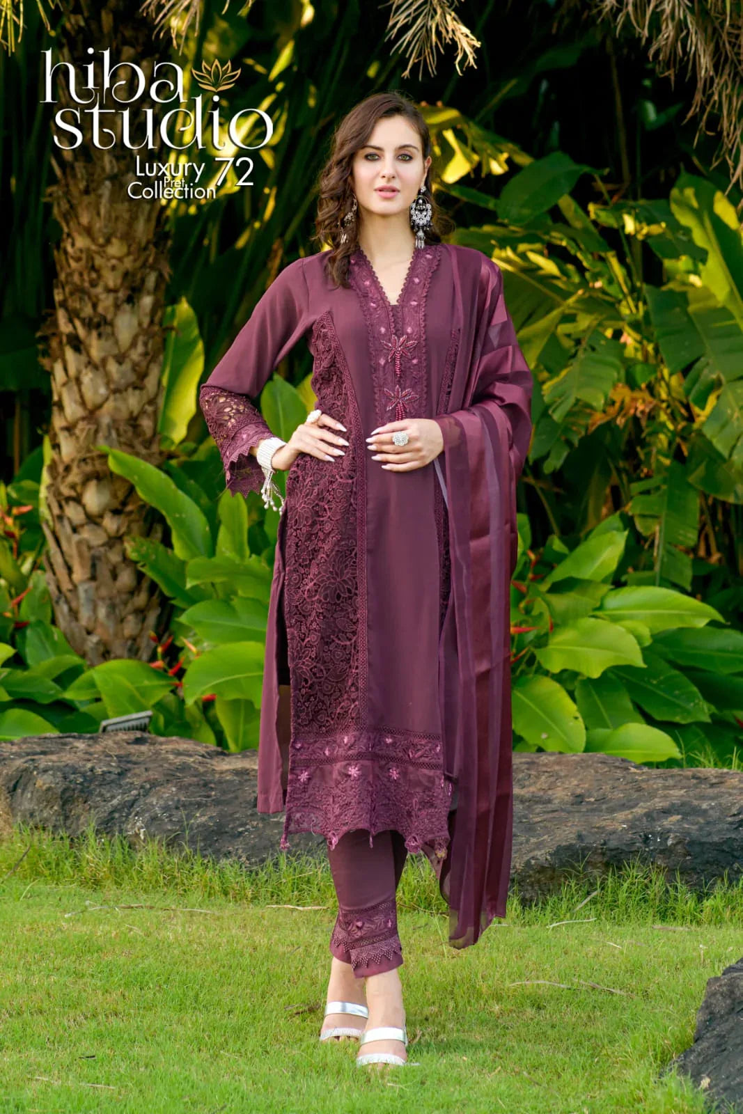 Hiba Studio LPC Vol 72 Fancy Pakistani Readymade Suit (1999x3)
