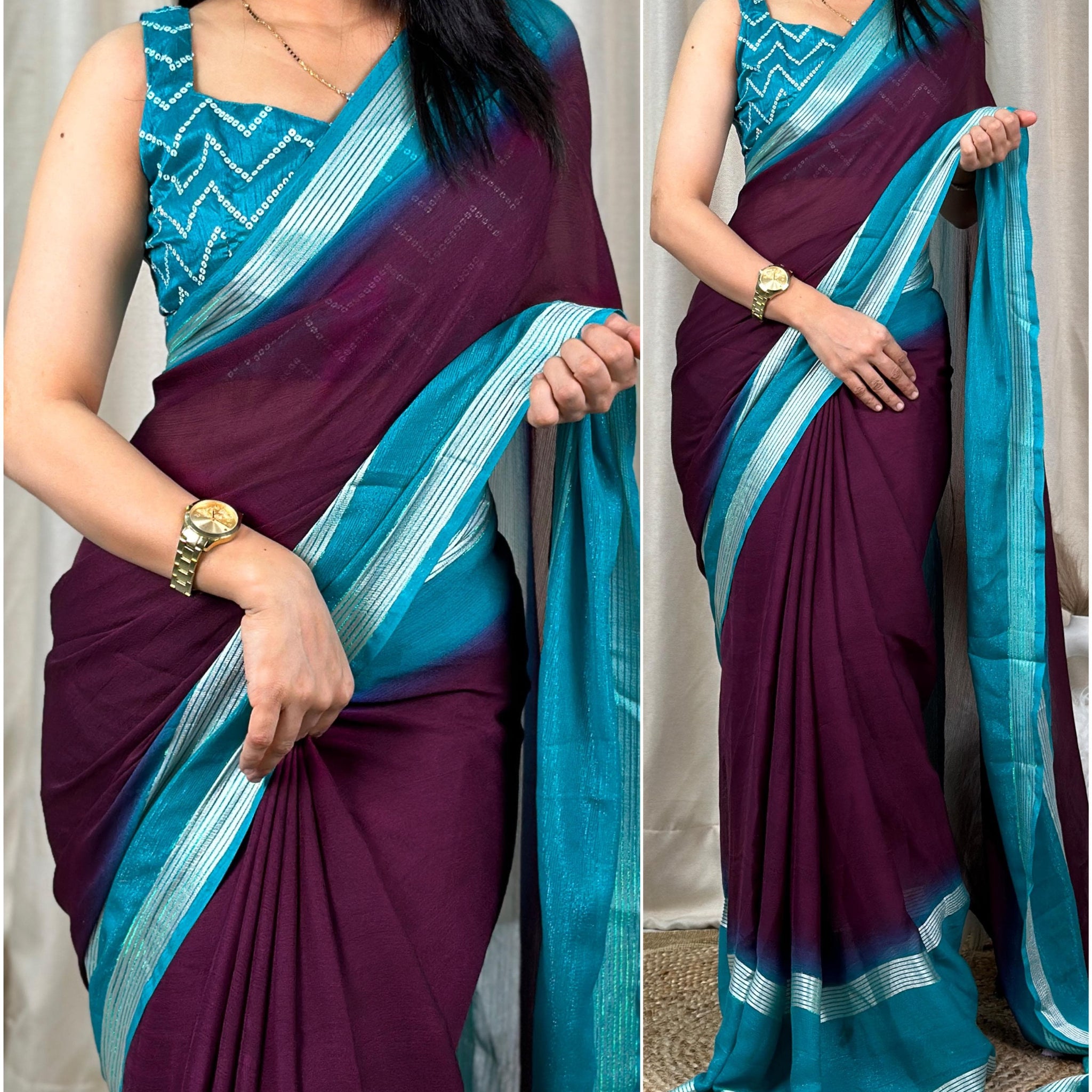 Beautiful Designer Mysha Chiffon Saree