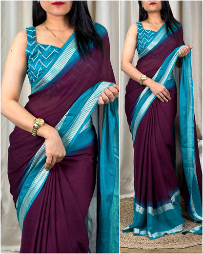 Beautiful Designer Mysha Chiffon Saree (990x07)