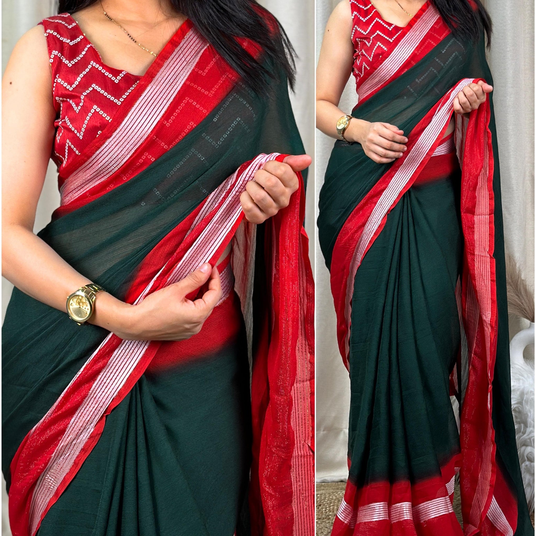 Beautiful Designer Mysha Chiffon Saree
